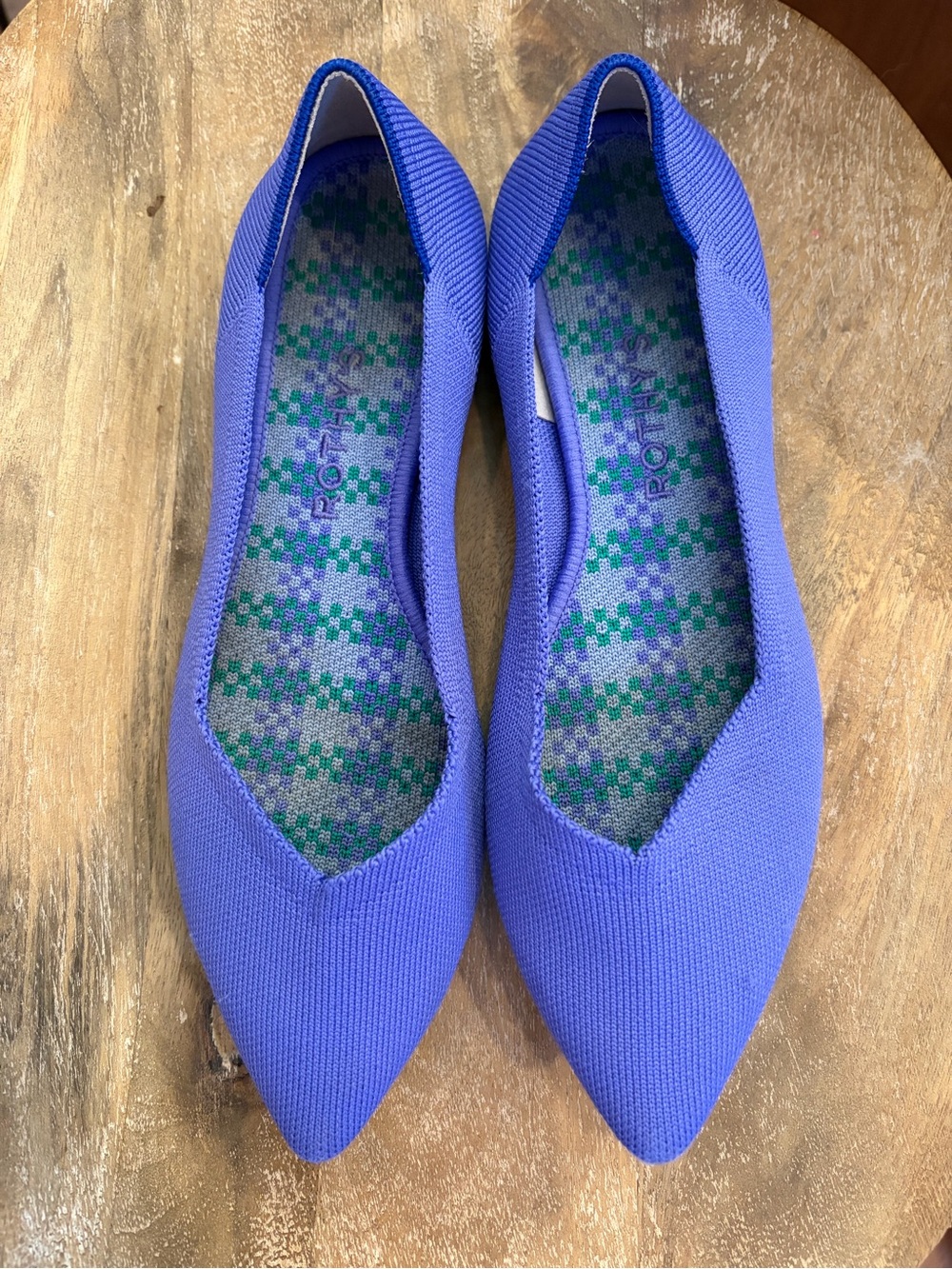 Rothy's Women's Purple Pointed Knit Flats Size 8.5 Womens